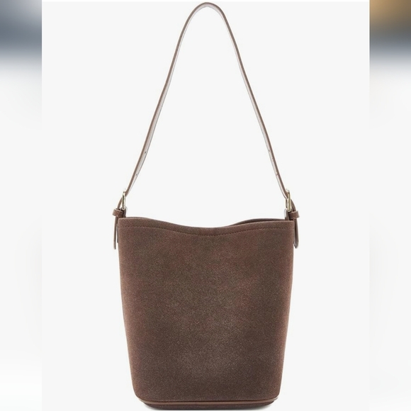 FOXLOVER Suede Hobo Bucket Handbag w/ Innerbag NWT - Picture 11 of 11